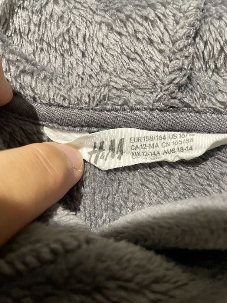 Pluszowa bluza 158 H&M
