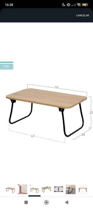 Mesa de apoio de cama