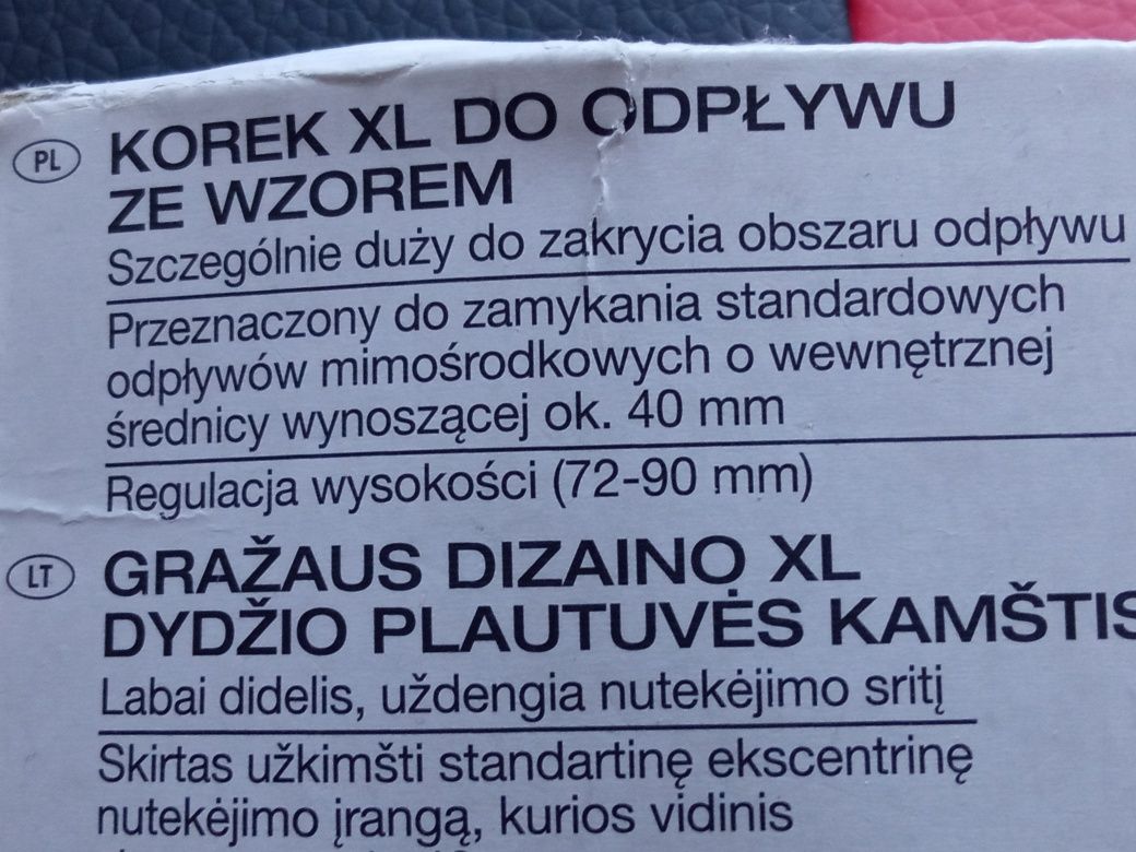 Nowy Korek do odpływu,  patrz opis i fotki