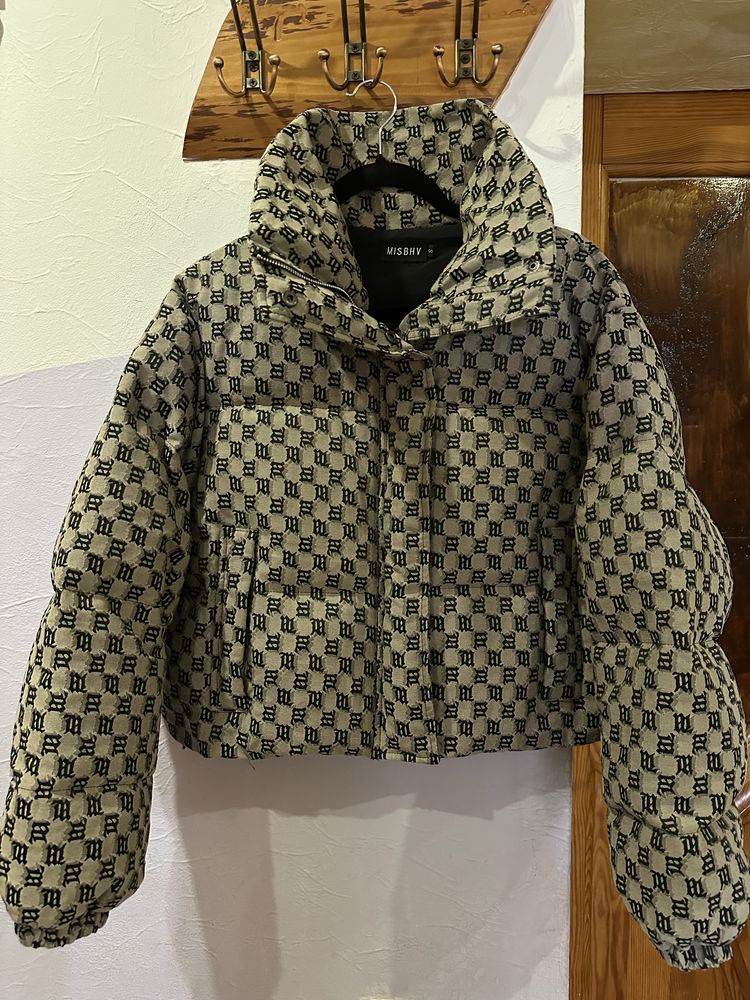 Мікропуховик Misbhv Monogram Jacquard Puffer оригінал розмір S новий