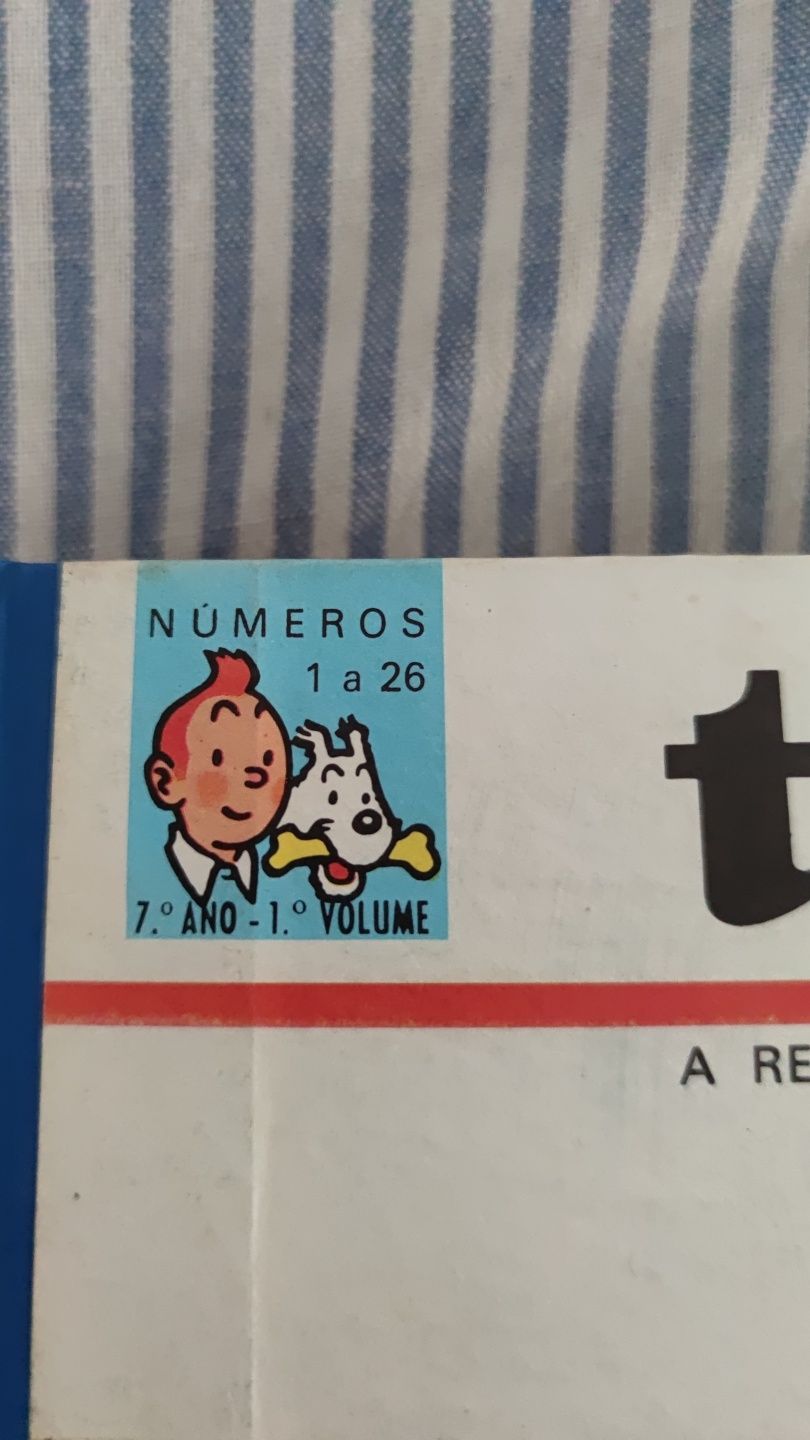 Album Tintin N13, encadernação de origem - 7 ano, 1° volume