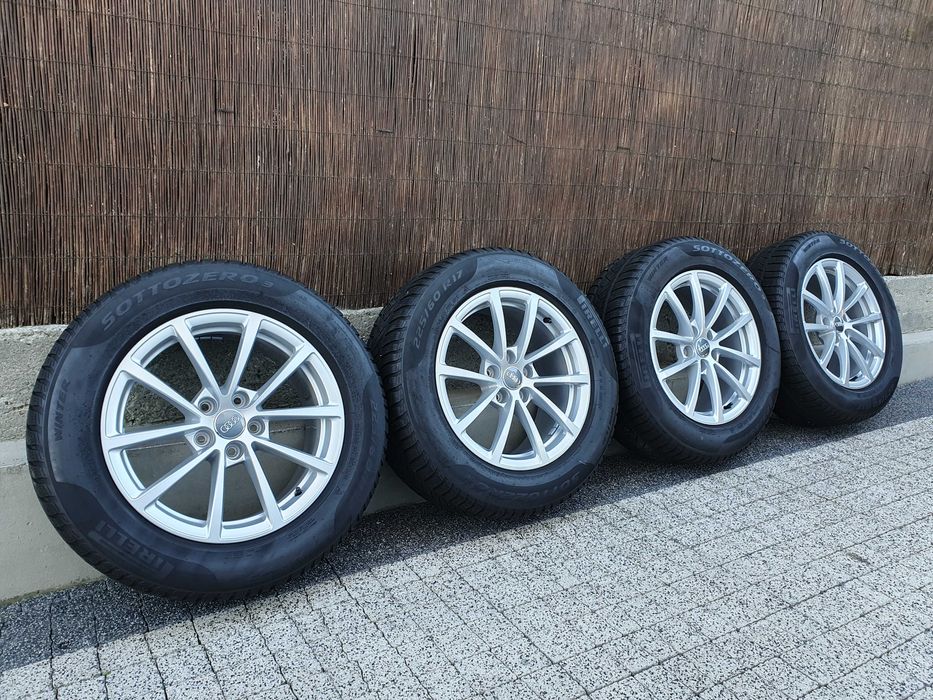4x Oryginalne koła 17-stki Audi A6 225/60/17 99H Pirelli 6,4mm 2018r.