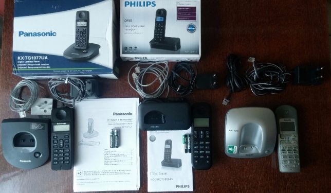 Обменяю 3 радиотелефона ( 2 Philips и Panasonic )