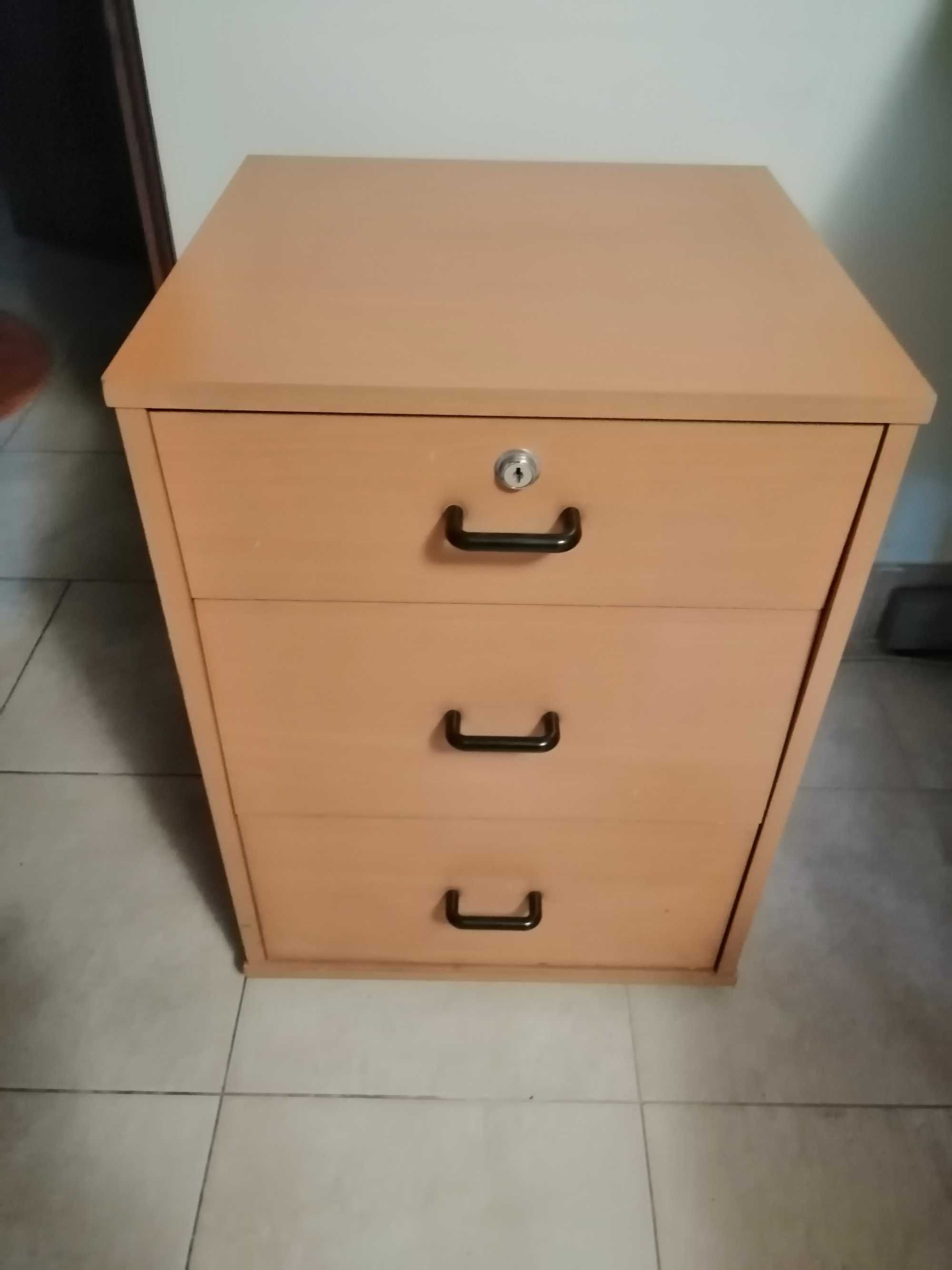 Biurko regulowane 120 cm z wolnostojącą szafką