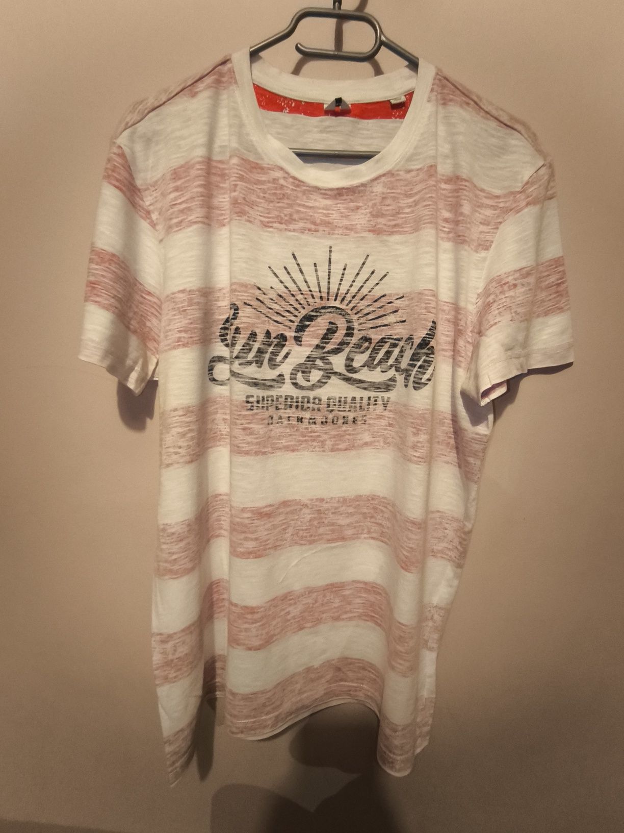 Koszulka Męska T-shirt W Paski Jack&Jones XL