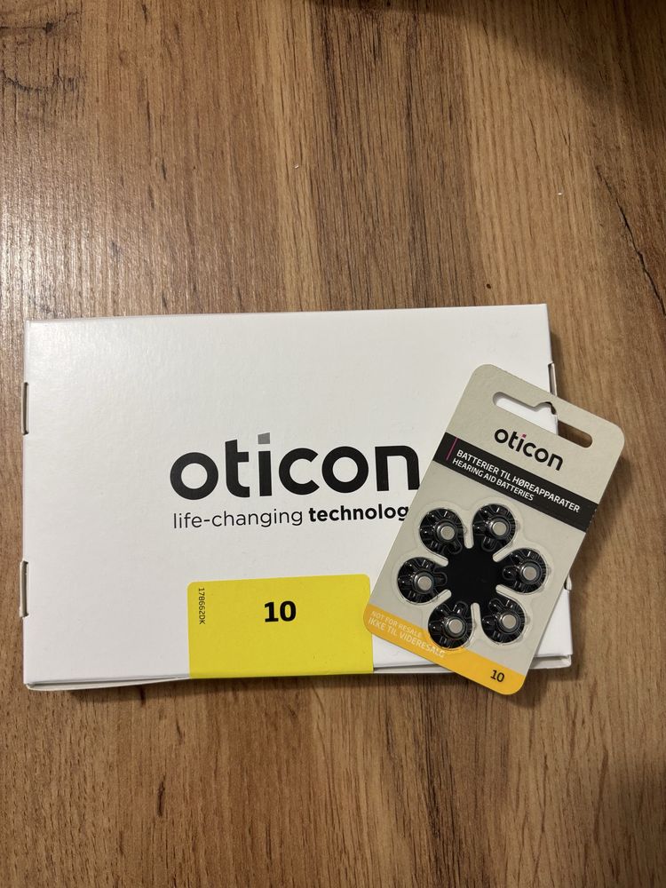 Батарейки до слухового апарату Oticon 10, 13, 312, 675, 675СІ