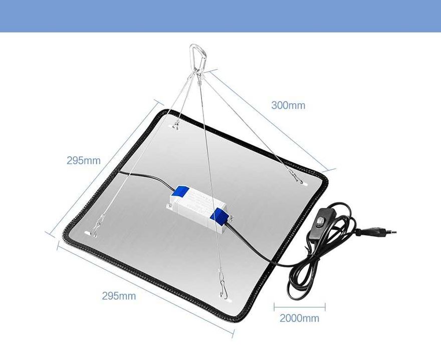 Luz Lâmpada Led Yellow 2000w Estufas Crescimento Planta