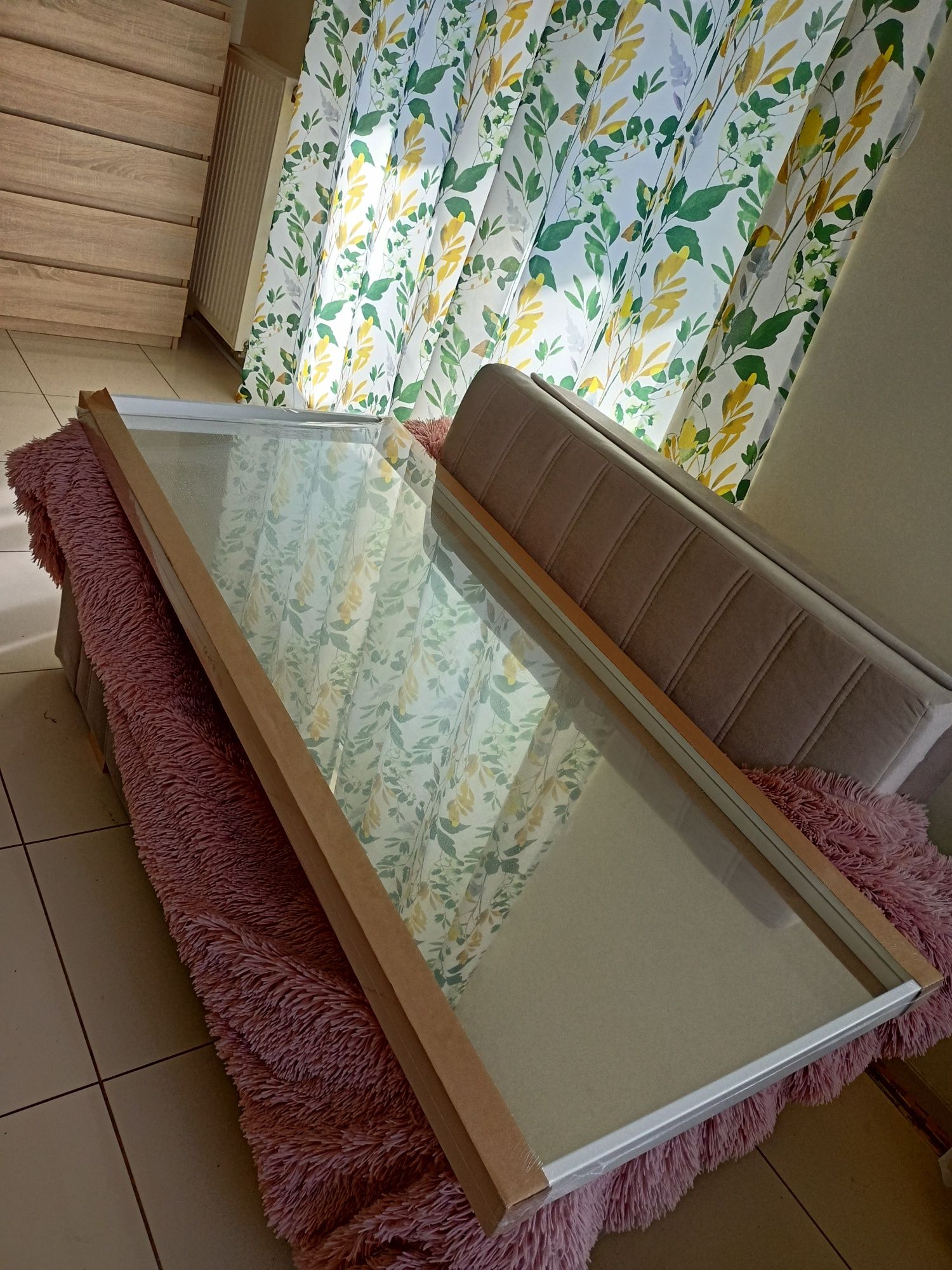 Nowe, białe duże lustro Ikea NISSEDAL