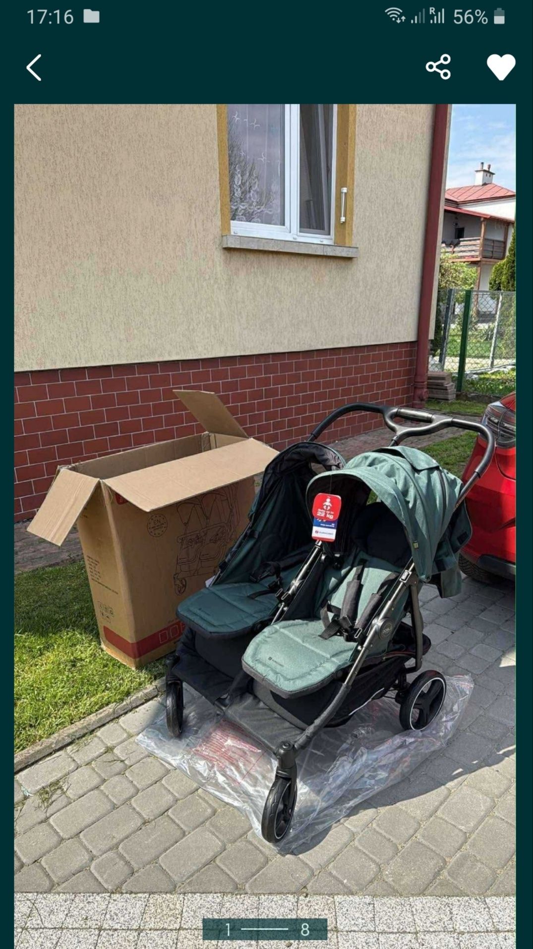 Коляска для двійні ewro Carter doblo