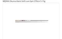 WĘDKA Okuma Alaris Soft Lure Spin 270cm 5-15g 
Wędki spinningowe Okuma