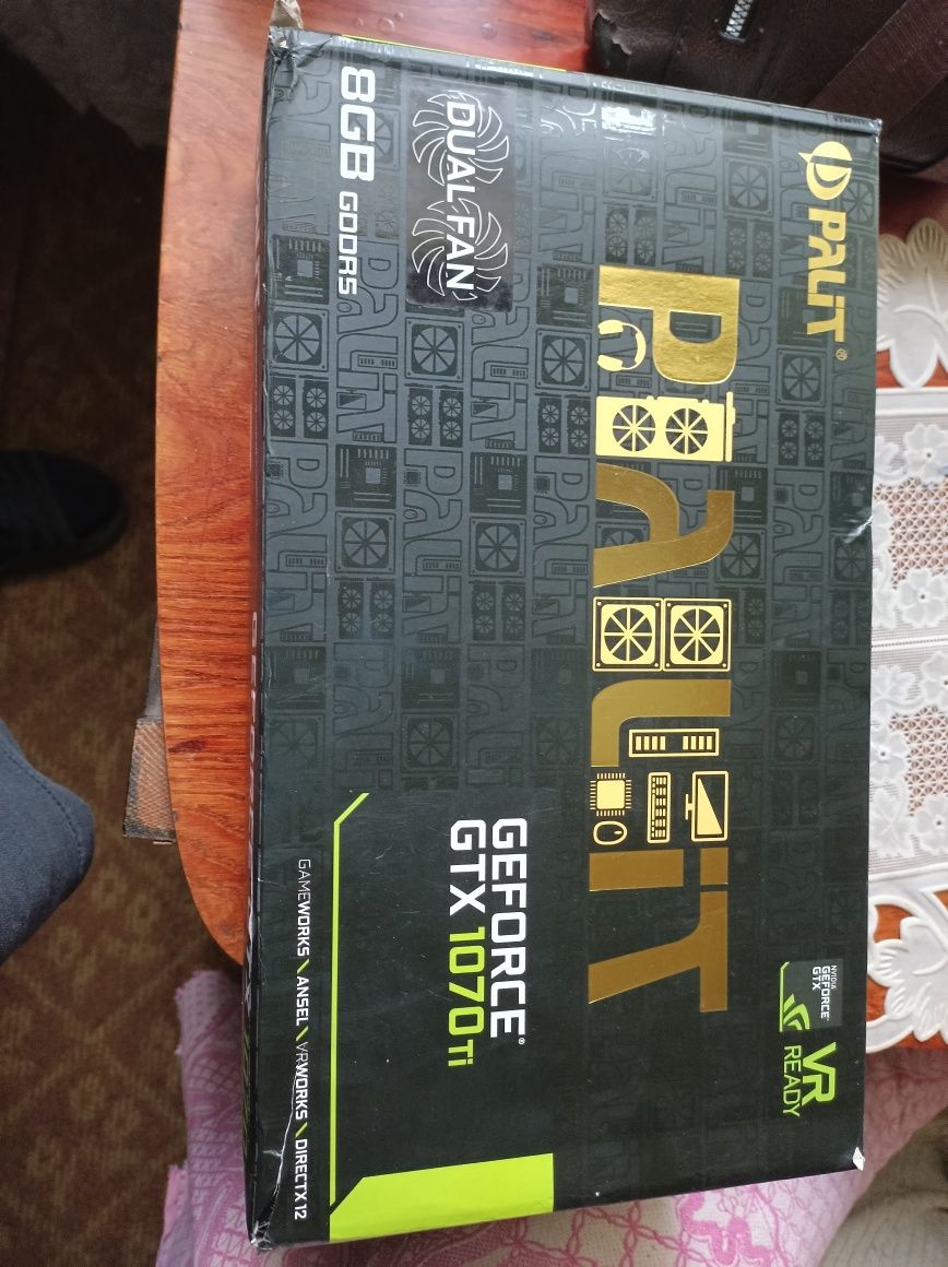 Видеокарта Palit Geforce gtx1070ti dual