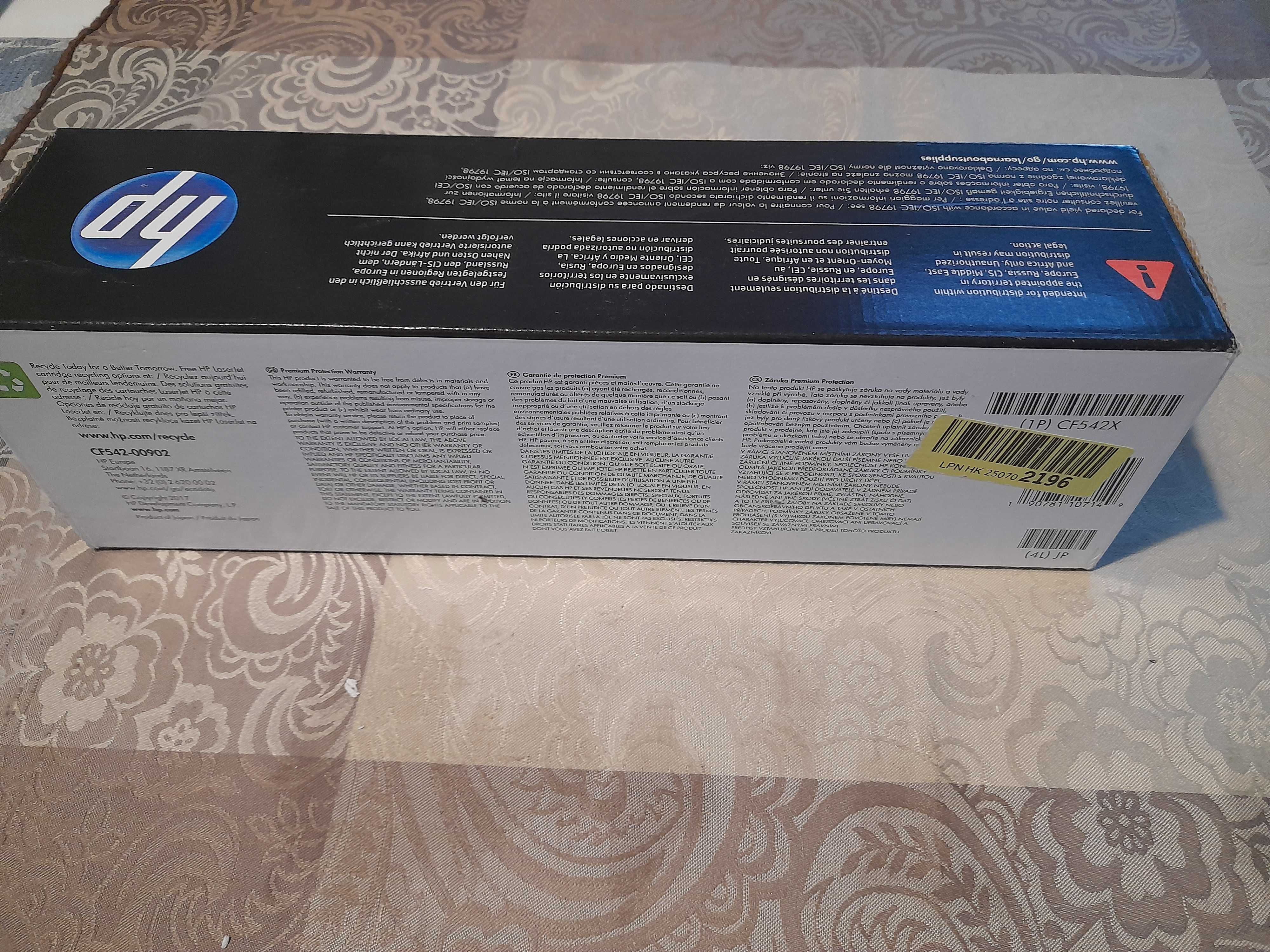 Oryginalny Toner HP 203X Żółty (Yellow) CF542X