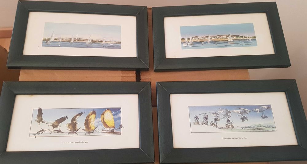 4 unidades oferta da moldura em azul escuro. Oportunidade Baixa Preço