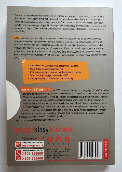 POZYTYWNE nastawienie ,Jak utrzymać swoje MOJO, Goldsmith, UNIKAT, HIT
