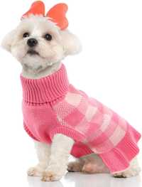 Sweterek różowy dla psa roz. L