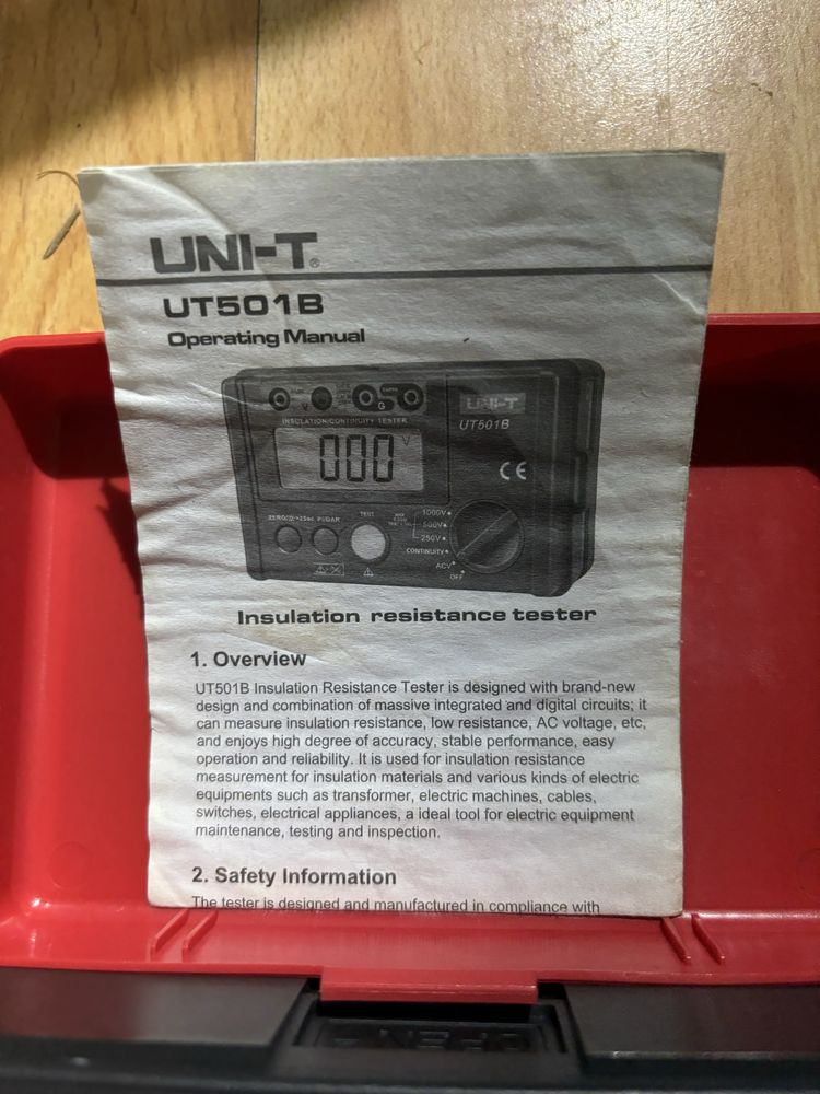 Miernik rezystancji izolacji UT501B