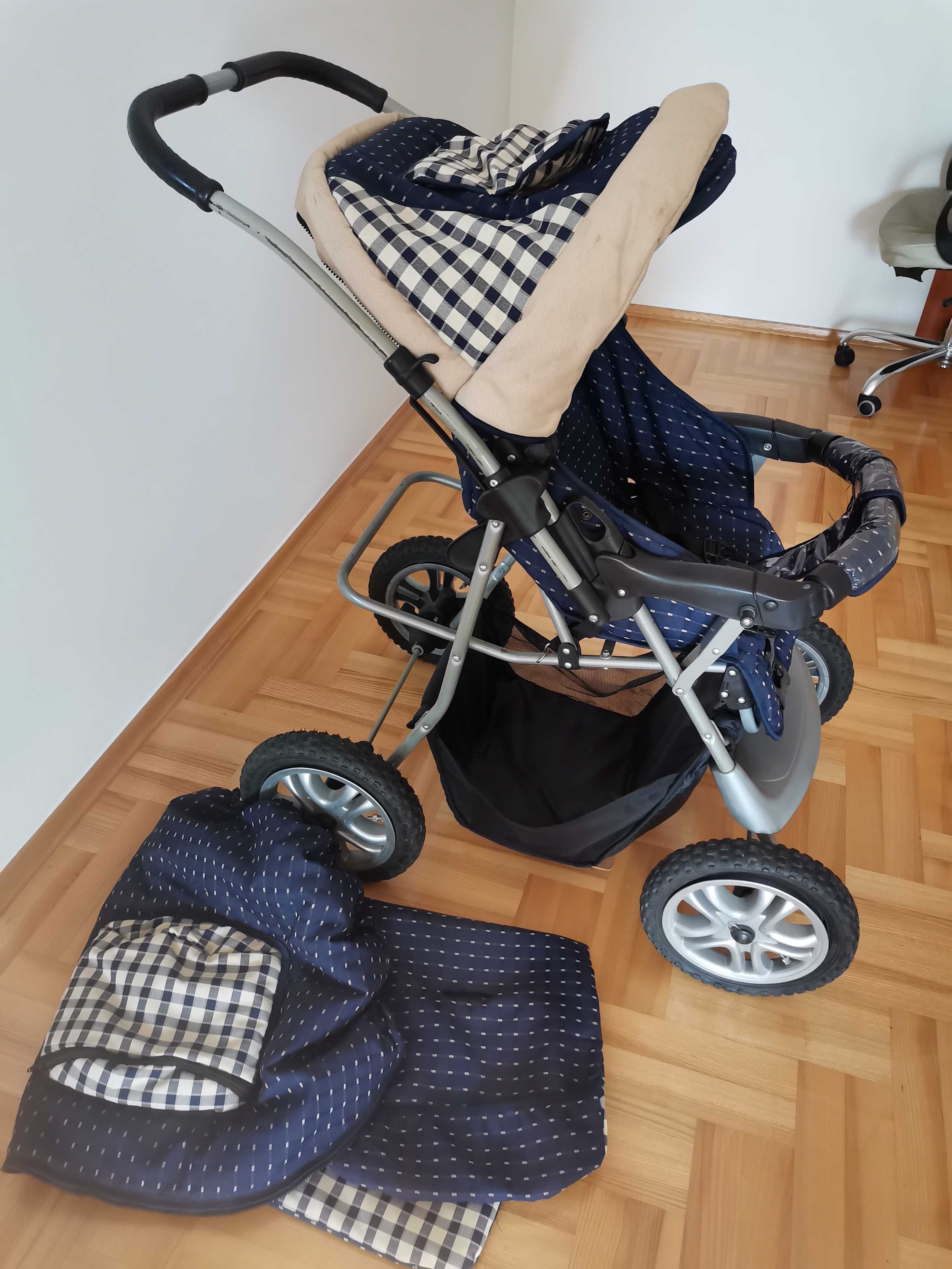 Wózek dziecięcy 2w1 /głęboki, spacerowy.