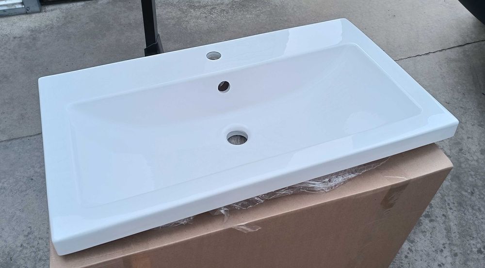 Підвісний комплект мінімал Grey 80 з умивальником Cers 80