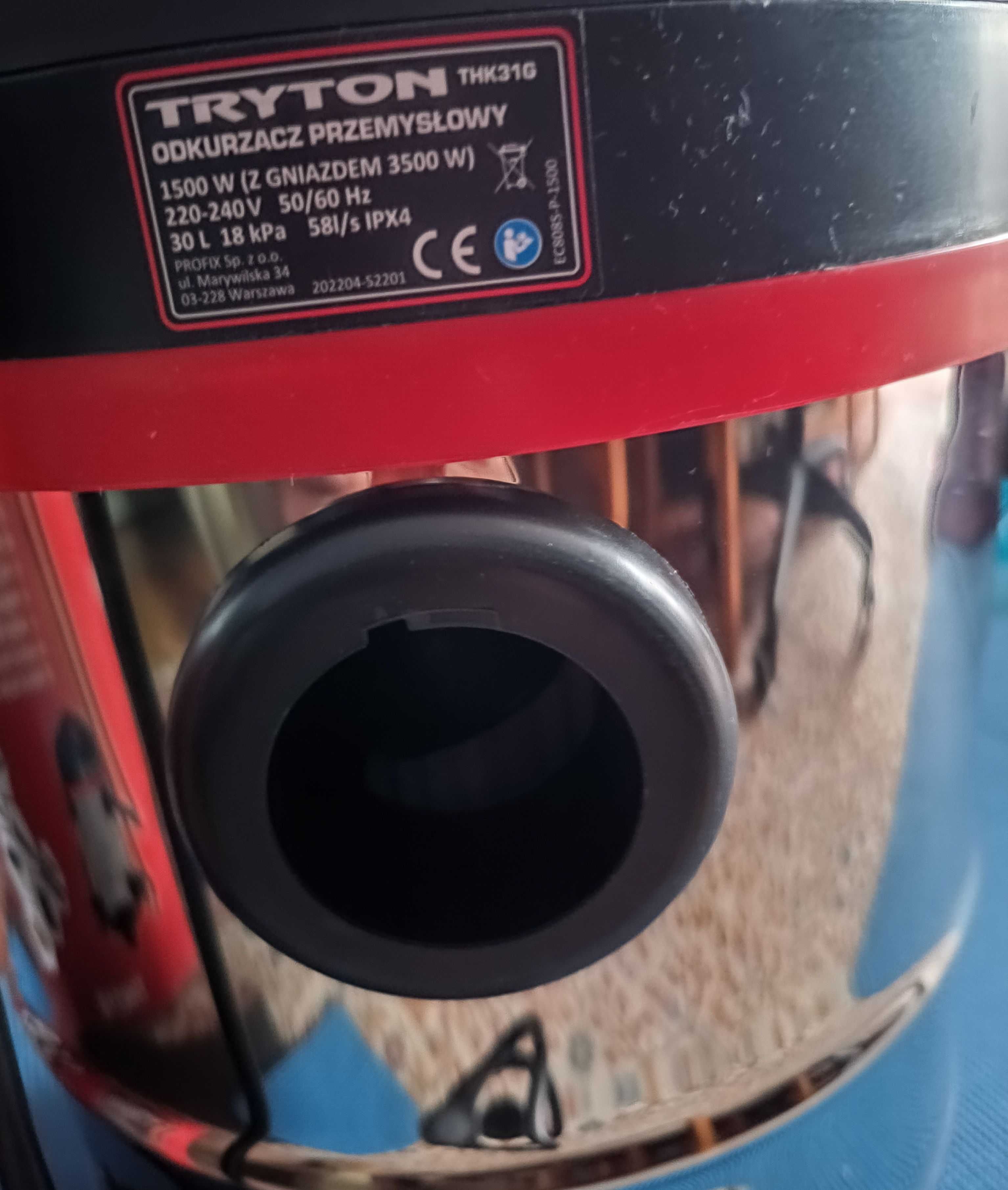 Odkurzacz przemysłowy warsztatowy na sucho i mokro 1500W THK31G Tryton