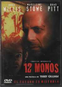 Dvd 12 Macacos - ficção cientíca - Bruce Willis/ Brad Pitt