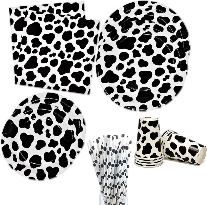 Zestaw Kubeczki Talerzyki Talerze Serwetki 50szt