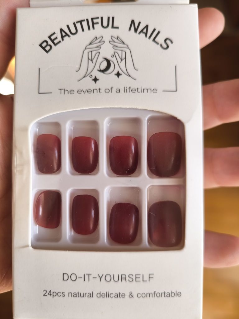 Unhas postiças - embalagem completa