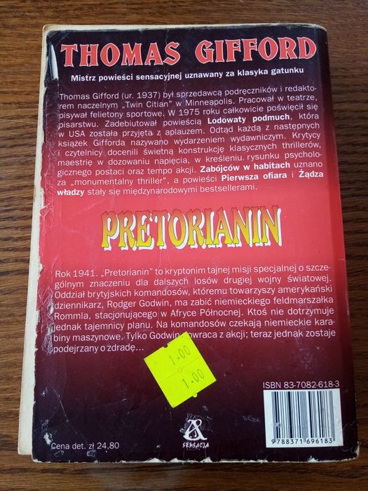 Książka "Pretorianin" Thomas Gifford