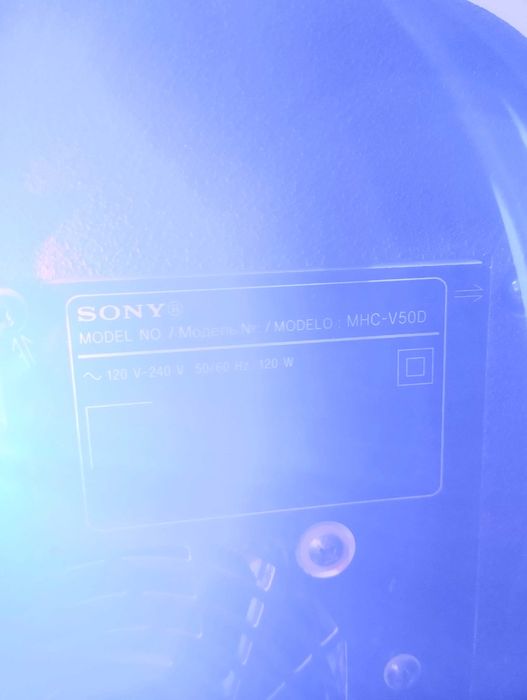 Głośnik przenośny SONY MHC-V50D 120W, bluetooth, DVD/CD