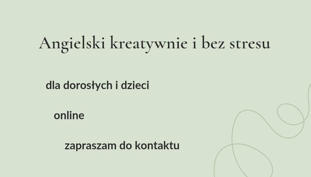Zajęcia z angielskiego online bez stresu!