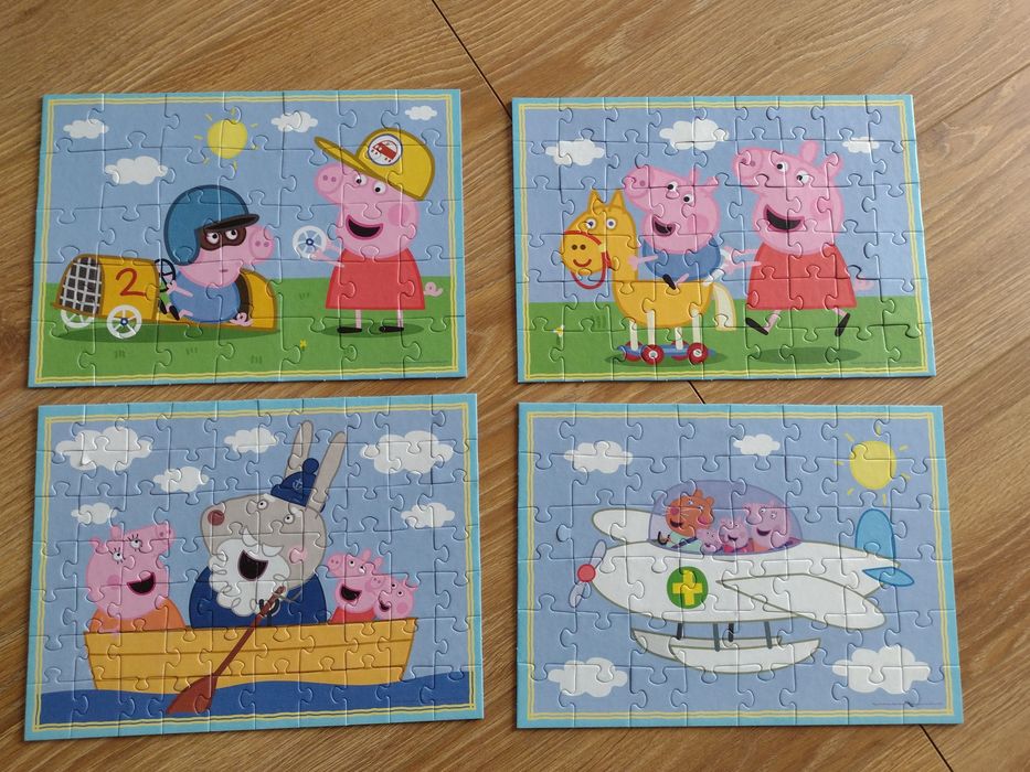 Puzzle 4w1 Świnka Peppa