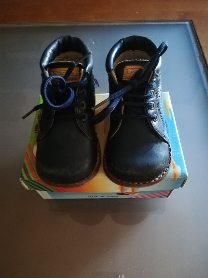 Botas em Pele, Bebé,18 meses