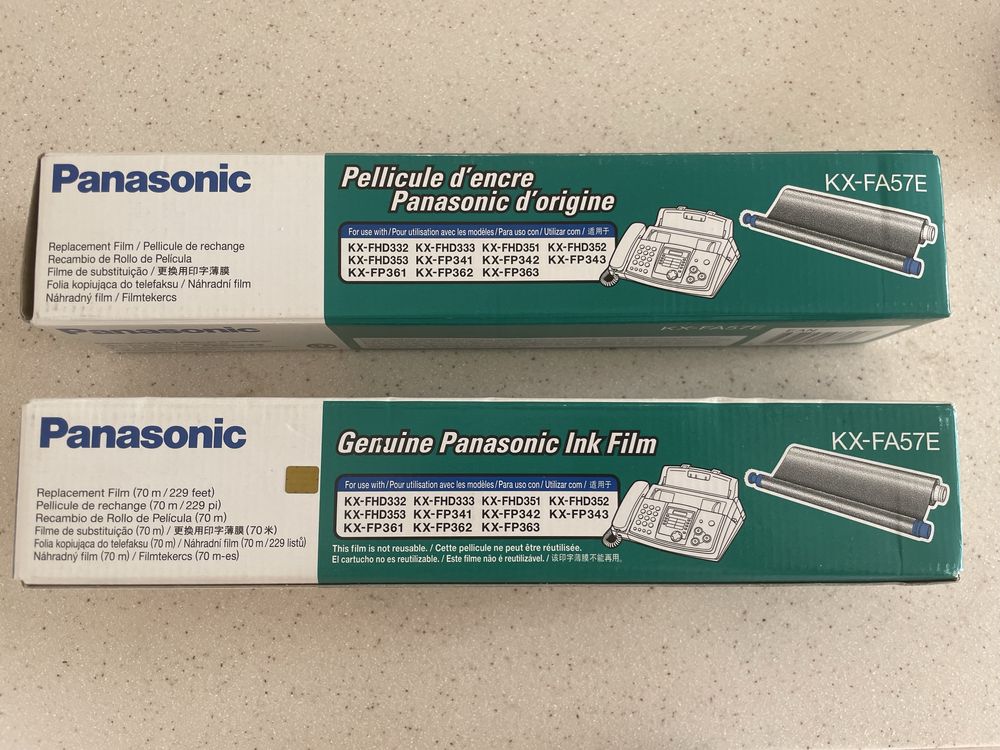 Panasonic KX-FA57E  Folia kopiująca do telefaksu 2 sztuki