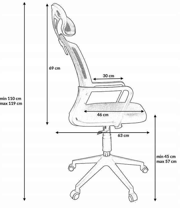 Fotel biurowy ergonomiczny do pracy - Darmowa dostawa!