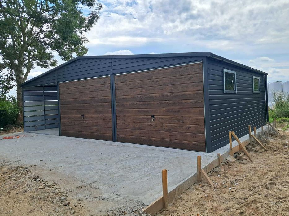 Garaż blaszany, wiata. WZMOCNIONY PROFILAMI. PRODUCENT. Cała Polska