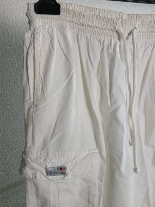 Calças unisexo branco L