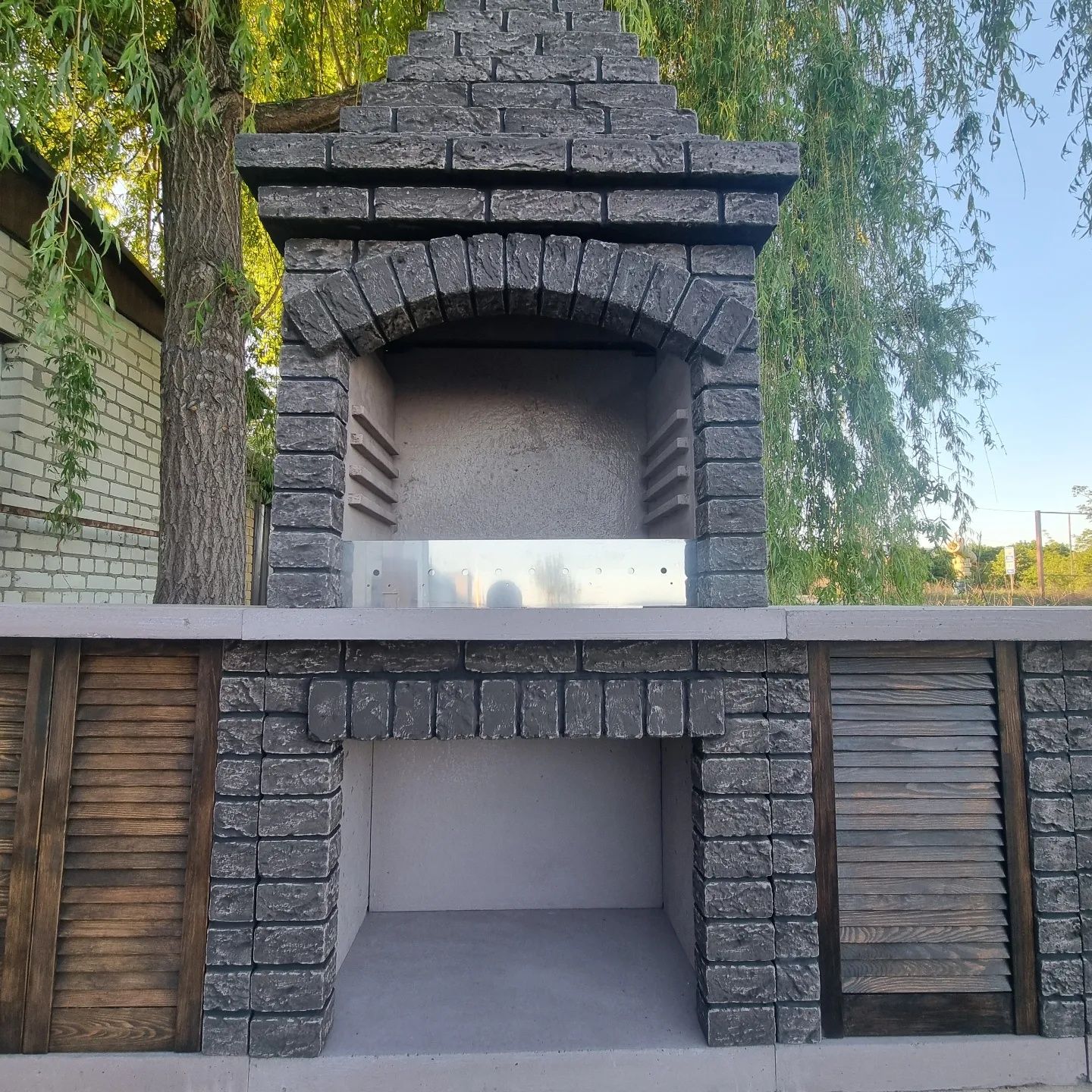 Уличный камин - барбекю XL