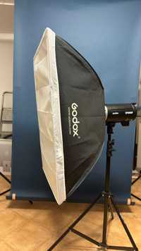 Caixa e luz/Softbox Godox 60x90 c/ bolsa de transporte