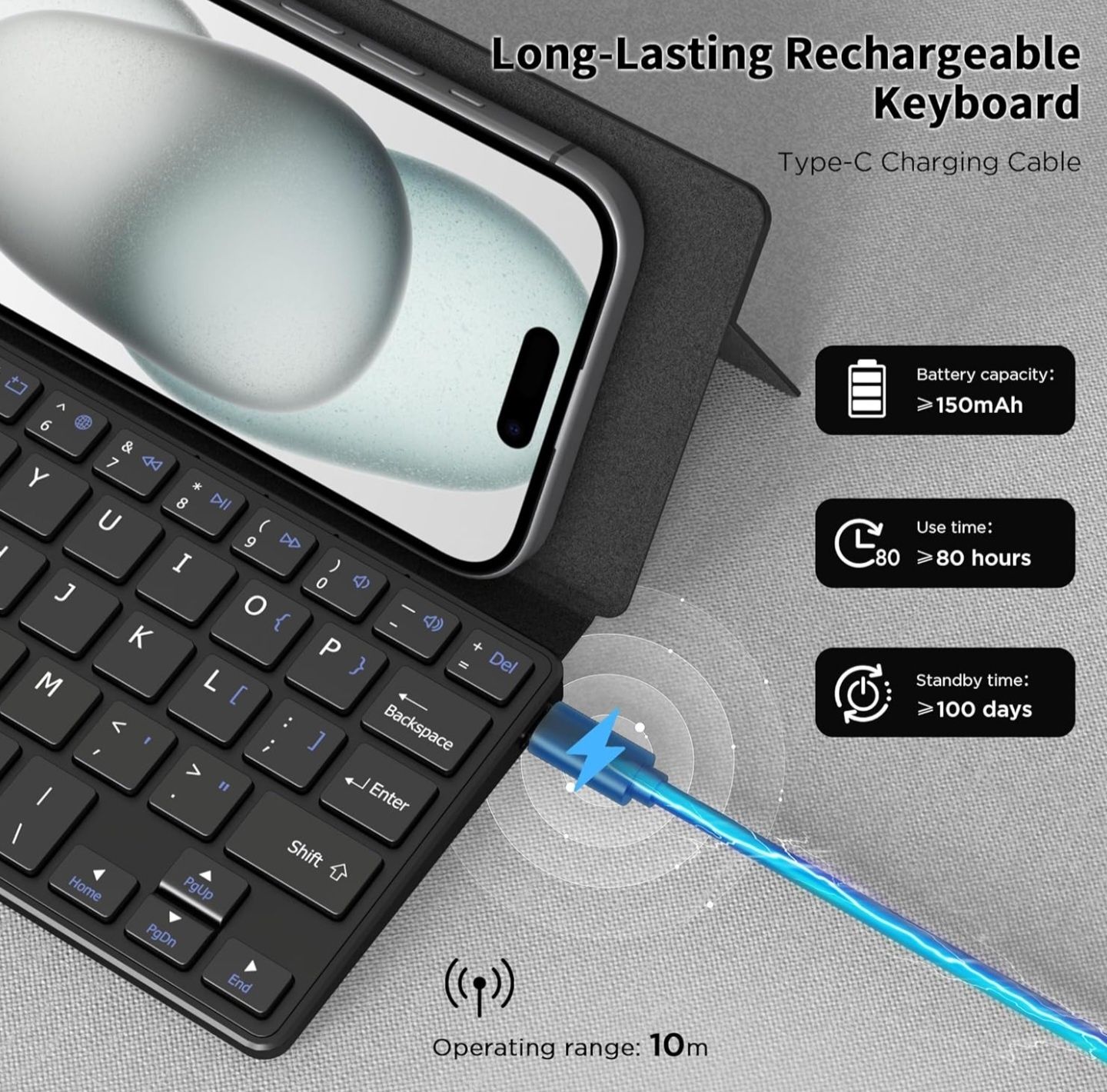 CACOE – Składaną Klawiaturę Bluetooth do telefonu