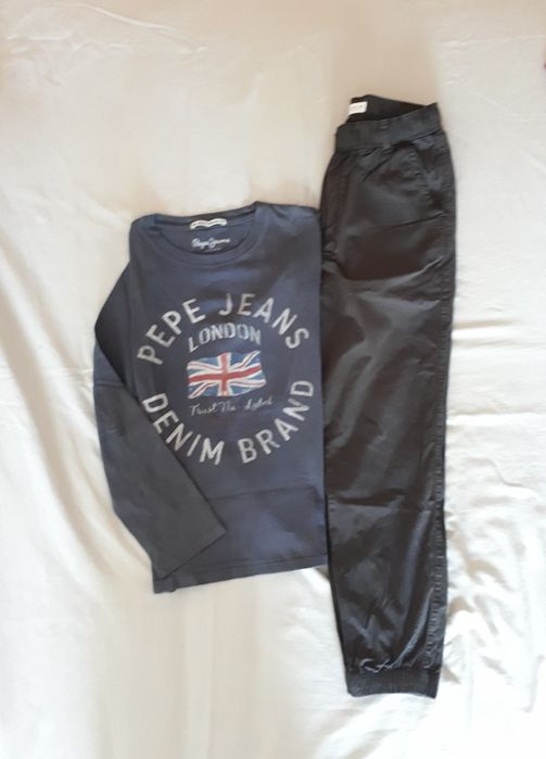 Sweat Pepe jeans e calças Zara 12 anos