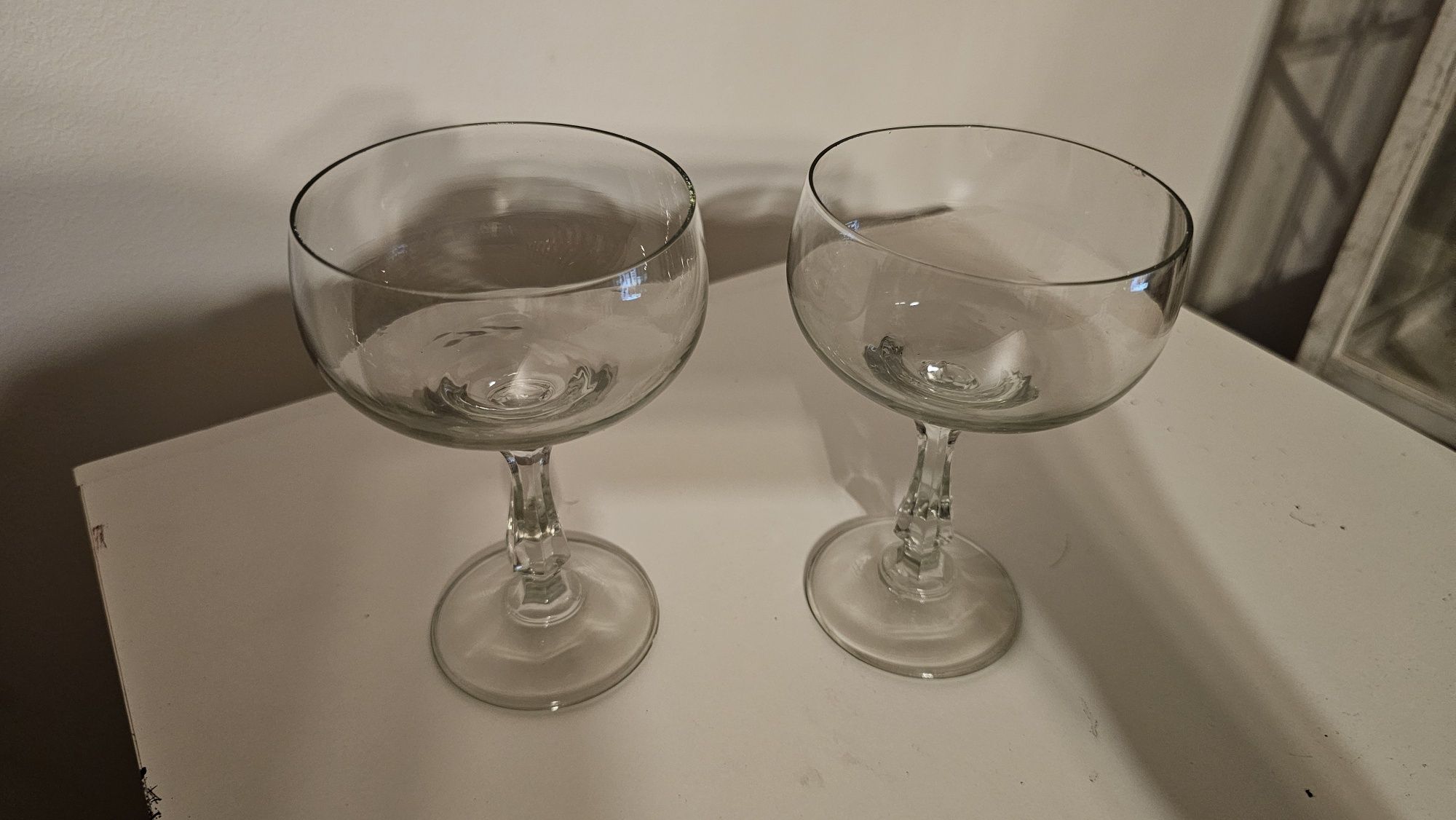 Kieliszki szklane białe 13 cm. 2 sztuki
