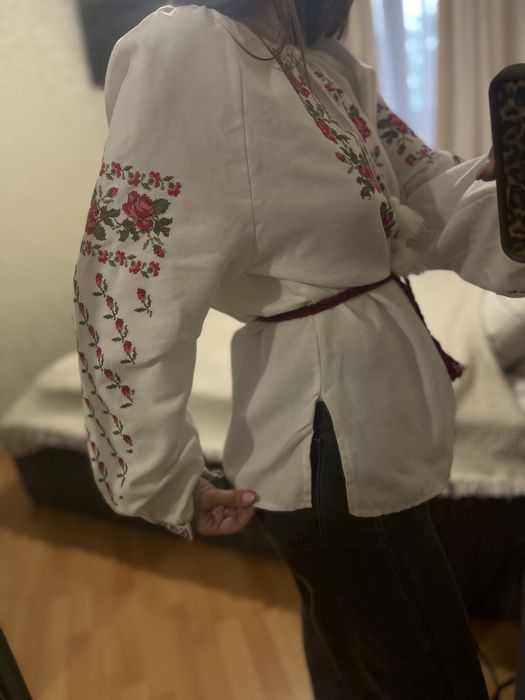 Вышиванка женская натуральный лён