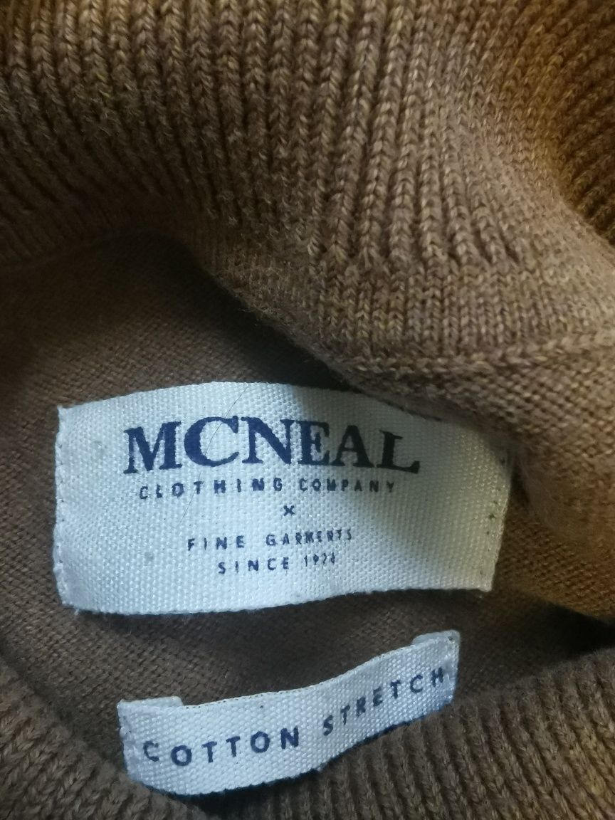 Jasno brązowy sweter golf, McNeal, rozmiar M