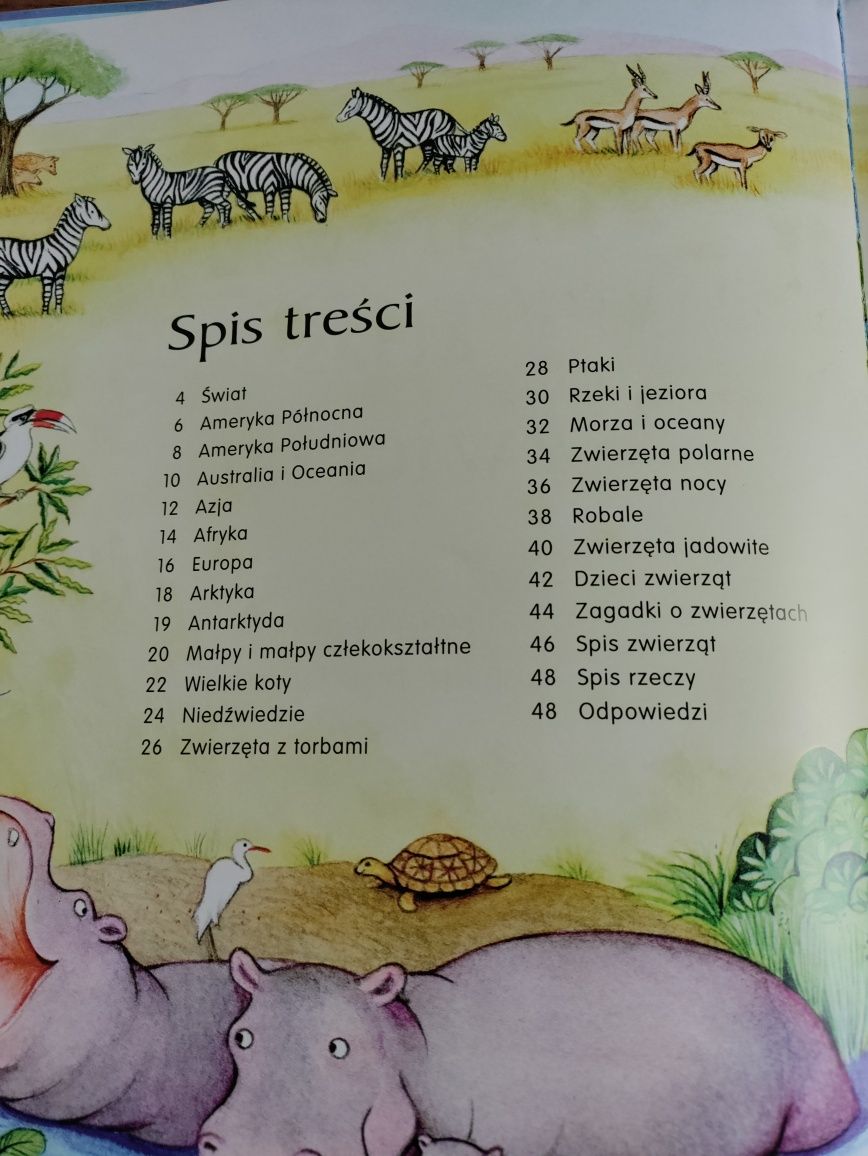 Przepiękny, edukacyjny, ilustrowany atlas zwierząt