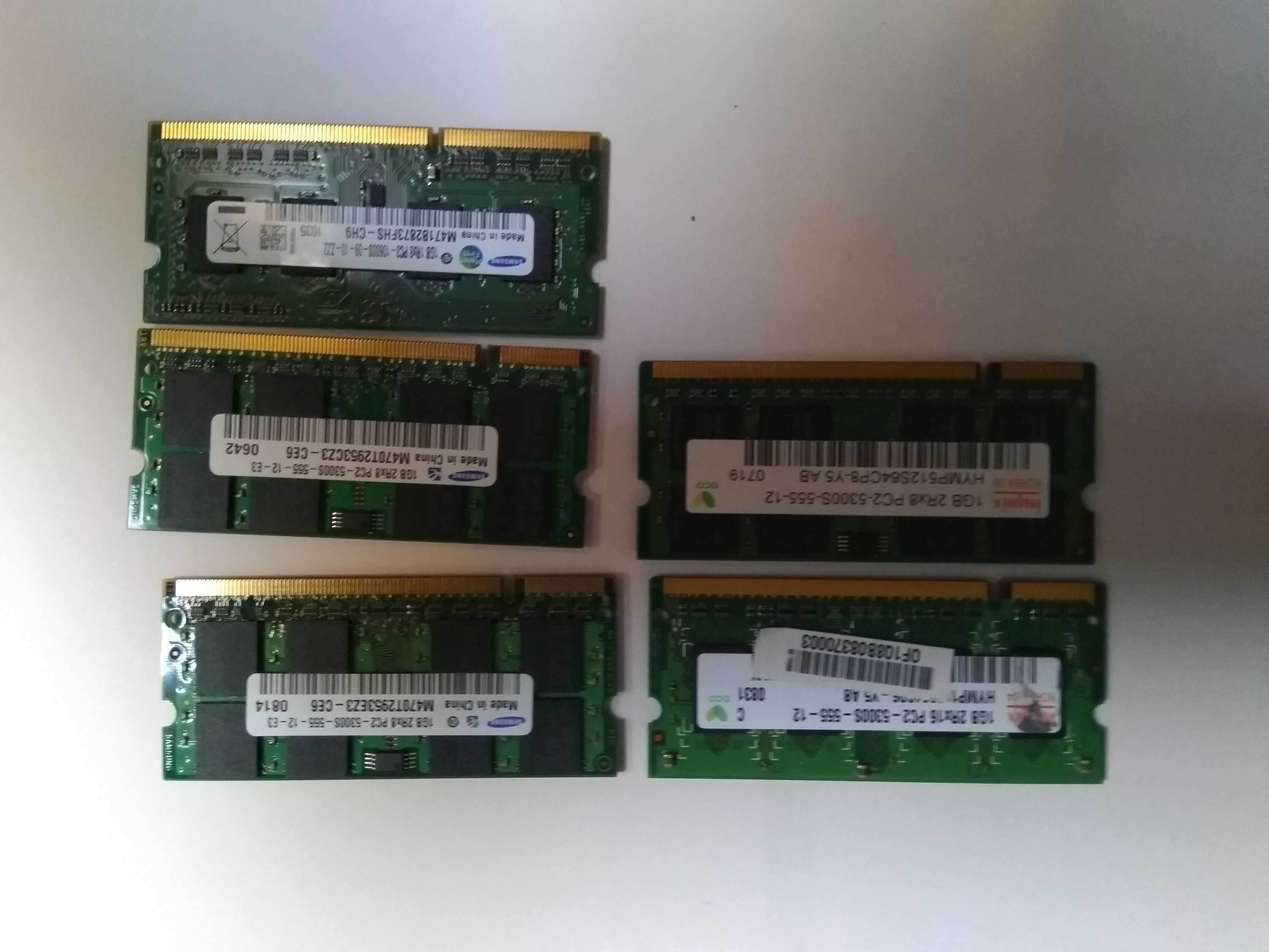 lotes de memórias RAM, ddr2, ddr3 e ddr4, desde 5 euros