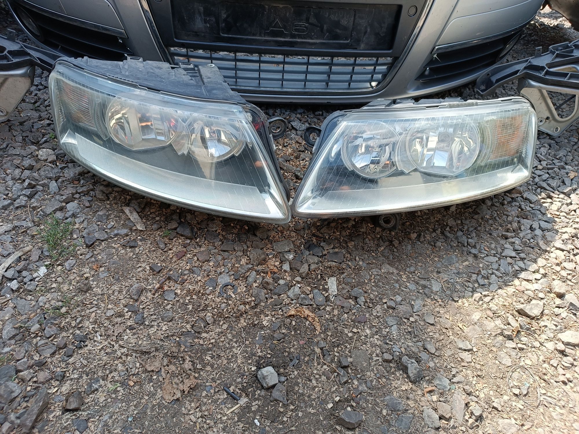 Przód kompletny zderzak maska lampy Błotniki audi A6 C6 ly7w Europa