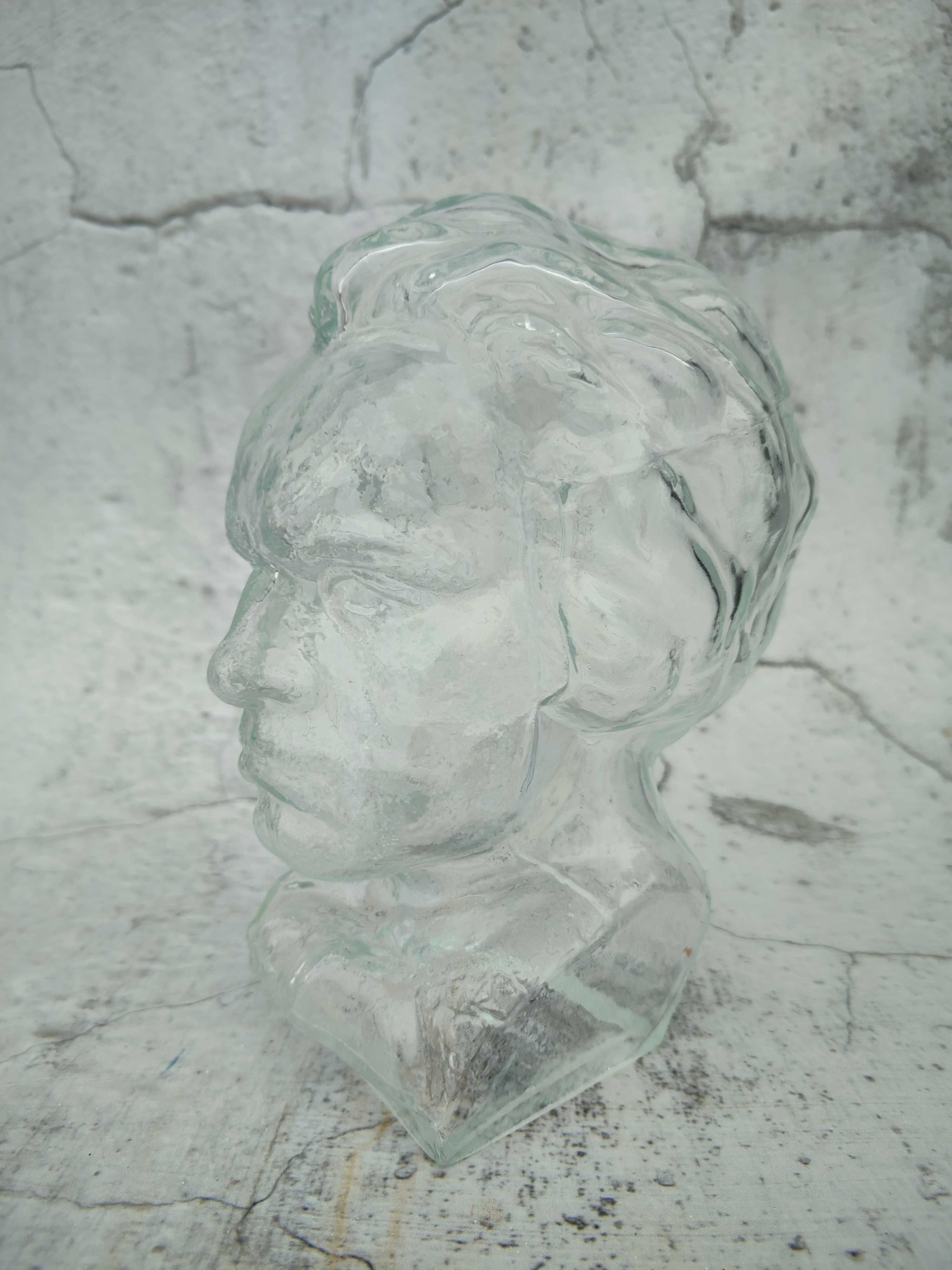 Szklana głowa Beethoven Ingrid Glass lata 70-te