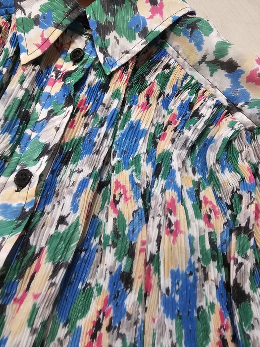 Ganni красивое  платье  оверсайз  плиссе хс/с