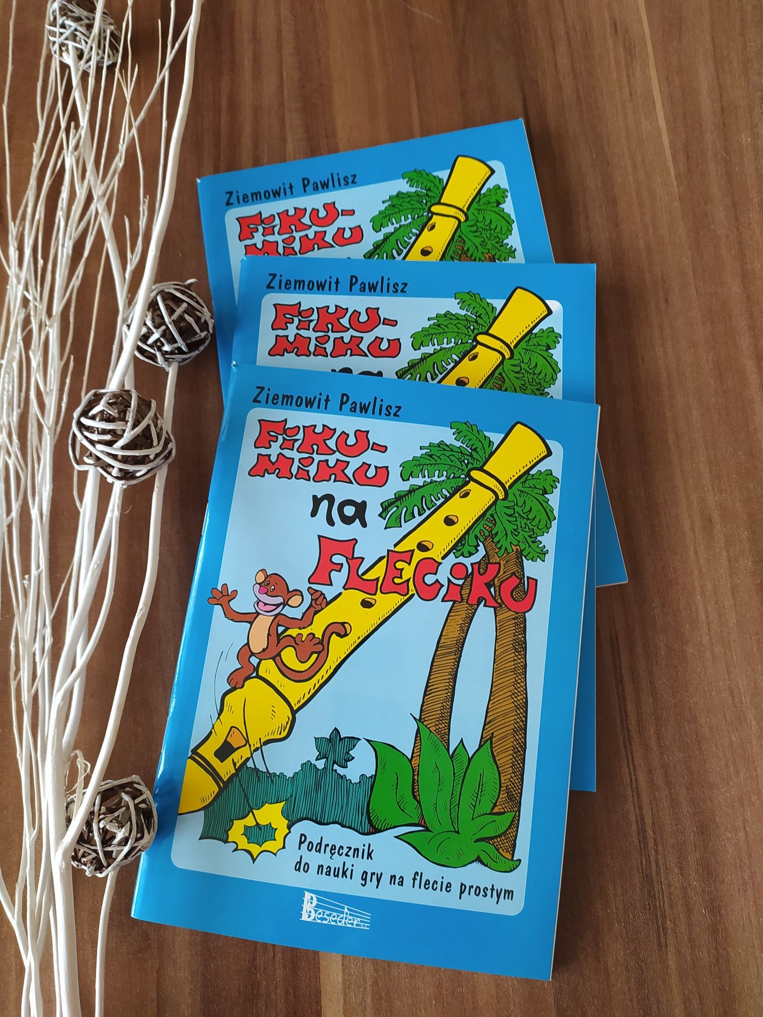 Podręcznik" Fiku Miku na fleciku" nauka na flet prosty. Wyd. Beseder