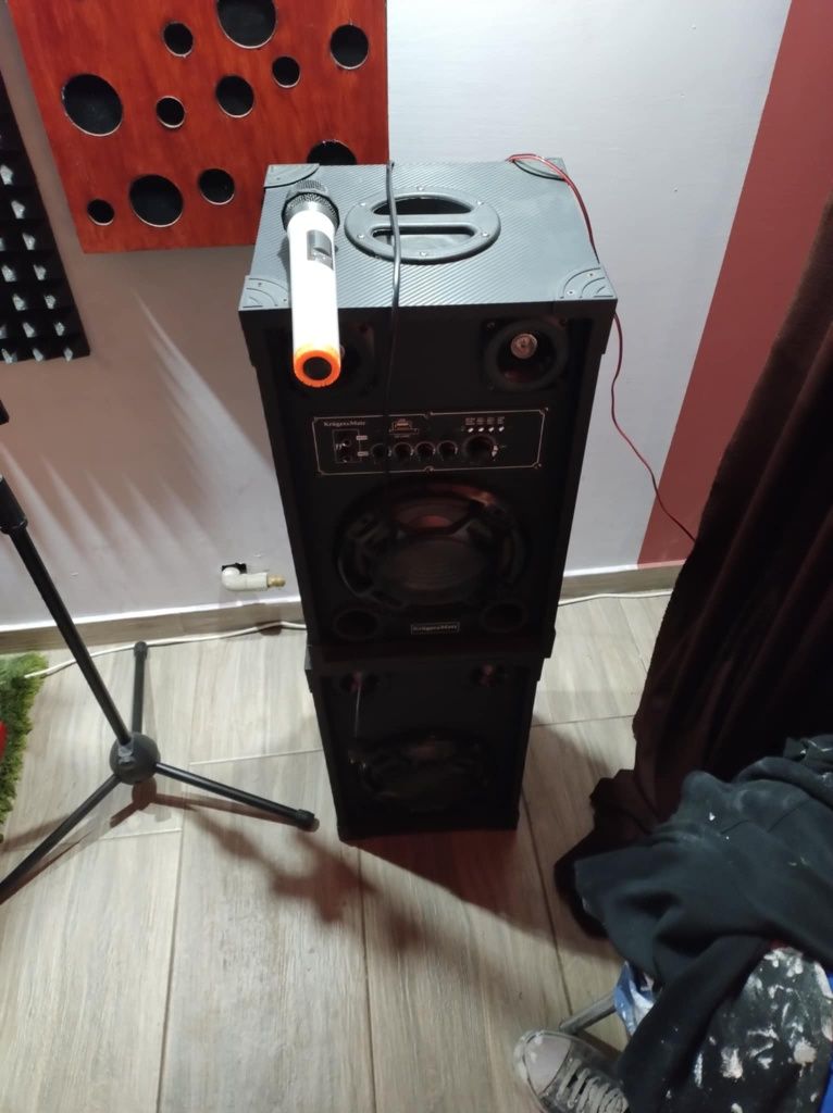 Kolumny głośnikowe karaoke z mikrofonem bezprzewodowym NOWE
