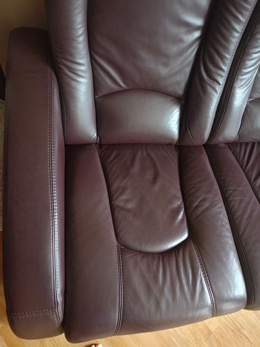 Skórzana sofa i fotel ,stan idealny